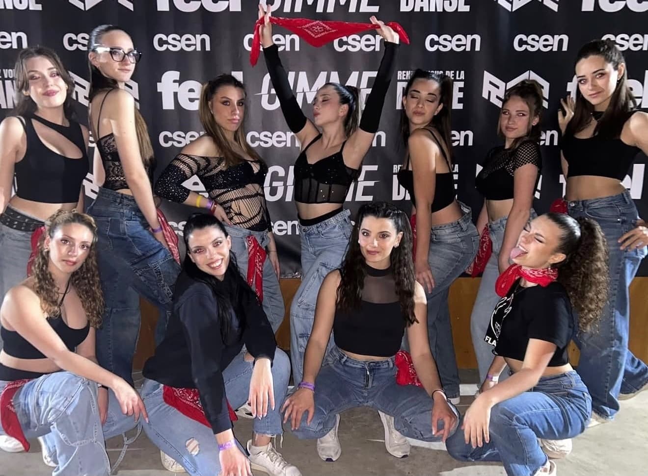 Interno della scuola di danza Flames Dance Studio a Roma